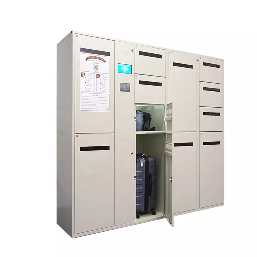 outdoor waterproof heavy duty luggage storage locker electronic luggage locker system for hotel station airport