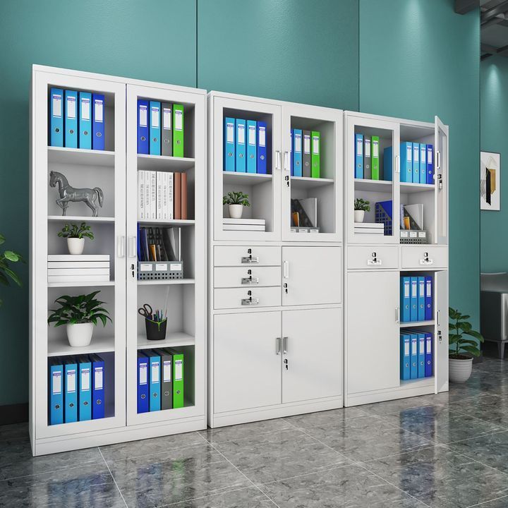 BAIWEI 2 Doors Filing Cabinet Metal Storage Cupboard With Adjustable Shelf Double-door Documents And File Cabinet