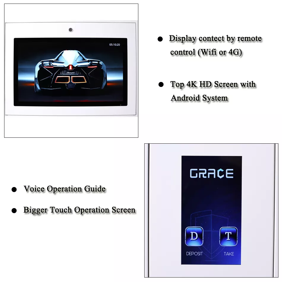 Mobile phone charging kiosk 6 bay mobile phone charging locker public locker mobile phone charging vending machine