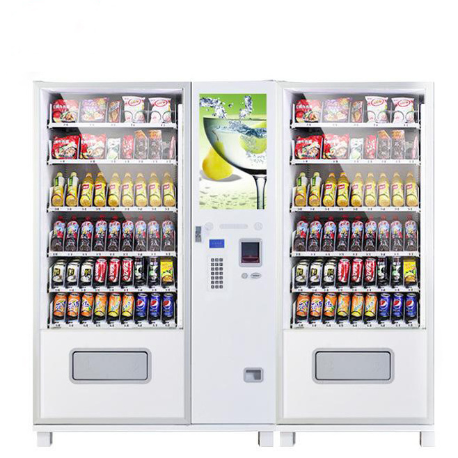 24hours convenience store commercial food antique cola vending machine automatic smart food drinks vending machine