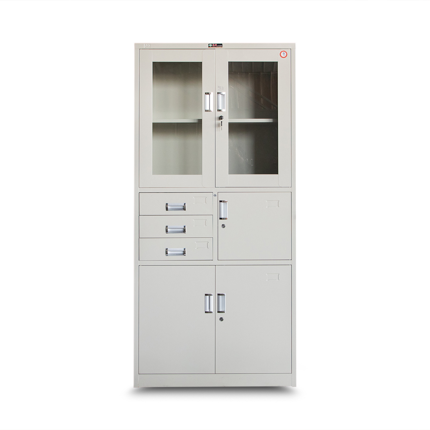 BAIWEI 2 Doors Filing Cabinet Metal Storage Cupboard With Adjustable Shelf Double-door Documents And File Cabinet