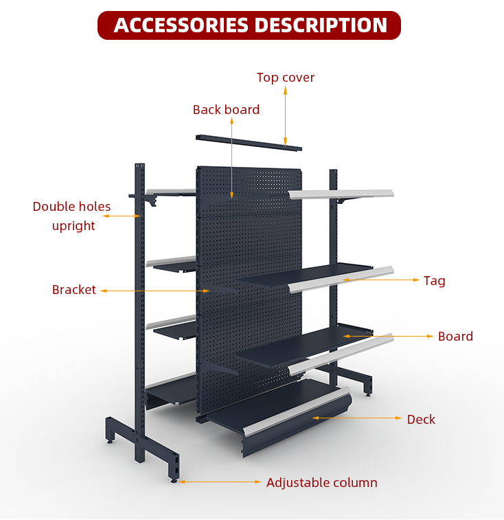 Grocery Store Display Racks /Shelves For General Store Supermarket Shelf gondola shelving shelve