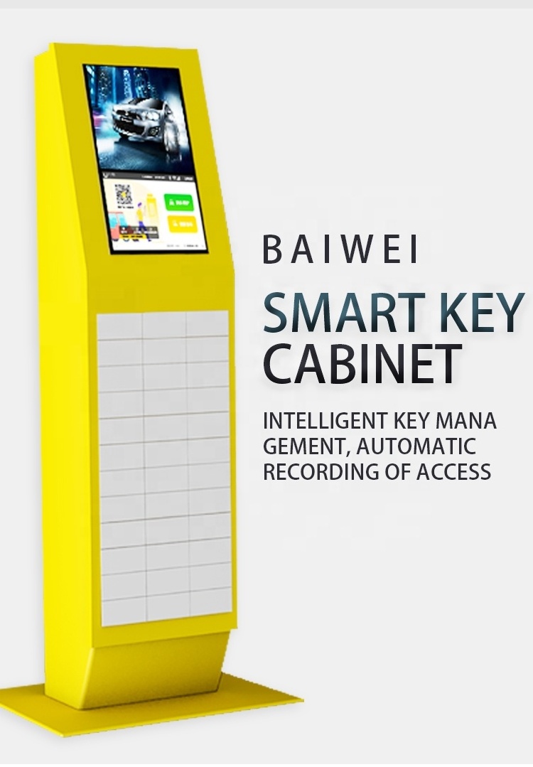 Wall-mounted and standing smart key management systems with multiple safe access methods for hotel keys control