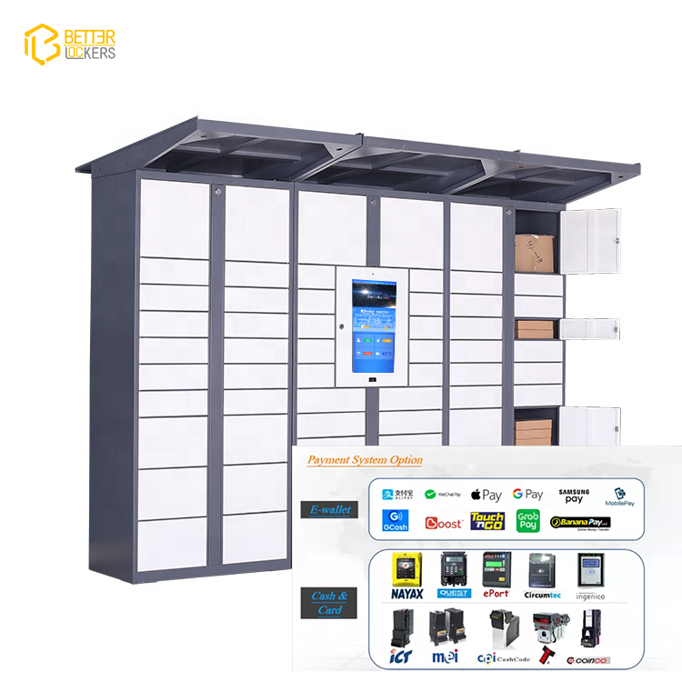 24/7 self-service automatic smart lockers last mile smart parcel delivery locker