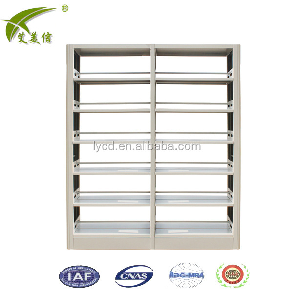 Luoyang MEIJIE Cheap School Office Used Metal Library Public Place Books Bookshelf Iron Bookshop Show Rack