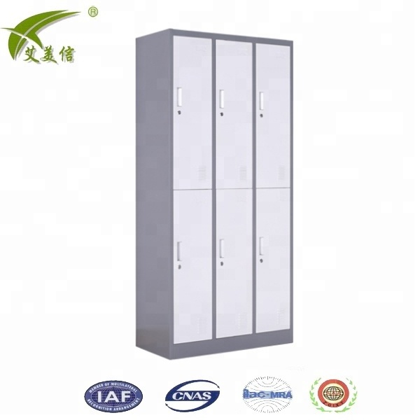 Online shopping 3 door dormitory metal wardrobe locker designs with mirror inside steel 3 person clothes almirah