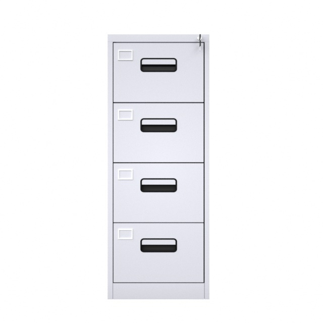 Vertical Stainless Steel Filing Cabinet Large Storage Space 3 Drawer Cupboard 4 Drawer Cabinet With Lock