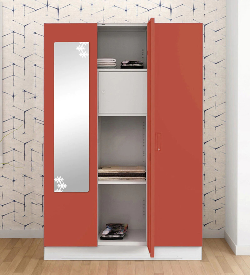 Wardrobe metal godrej steel almirah closet wardrobe steel almari 3 door cheap modern iron armario de metal almari baju dewasa