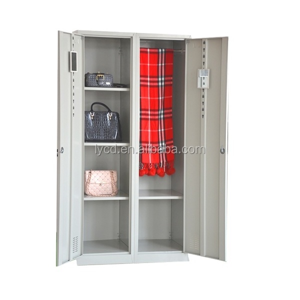 Modern cheap folding steel bedroom steel wardrobe