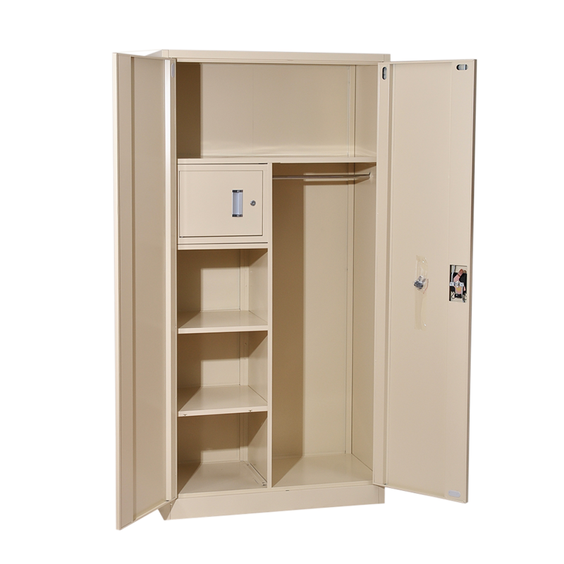 Cheap steel cabinet folding 2 door wardrobe  furniture modern design