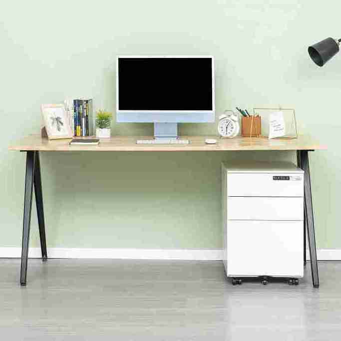 Portable simple style study table standing computer desk