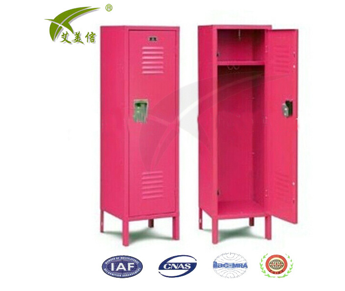 Modern luggage locker/metal foot locker/pink metal lockers