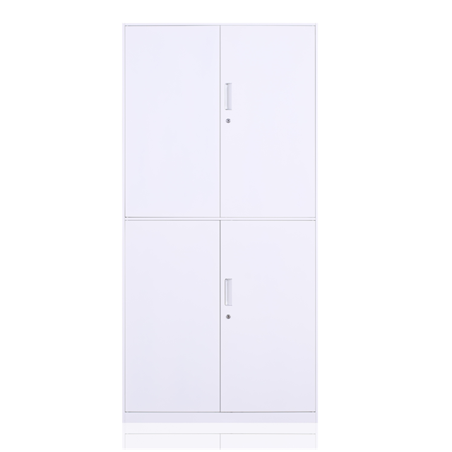 2 Glass door steel cabinets with adjustable shelves office metal filing cabinet