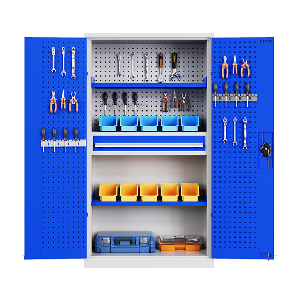 Mobile garage cabinet with wheels large capacity tool cabinet warehouse workshop locker