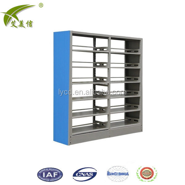 Luoyang MEIJIE Cheap School Office Used Metal Library Public Place Books Bookshelf Iron Bookshop Show Rack