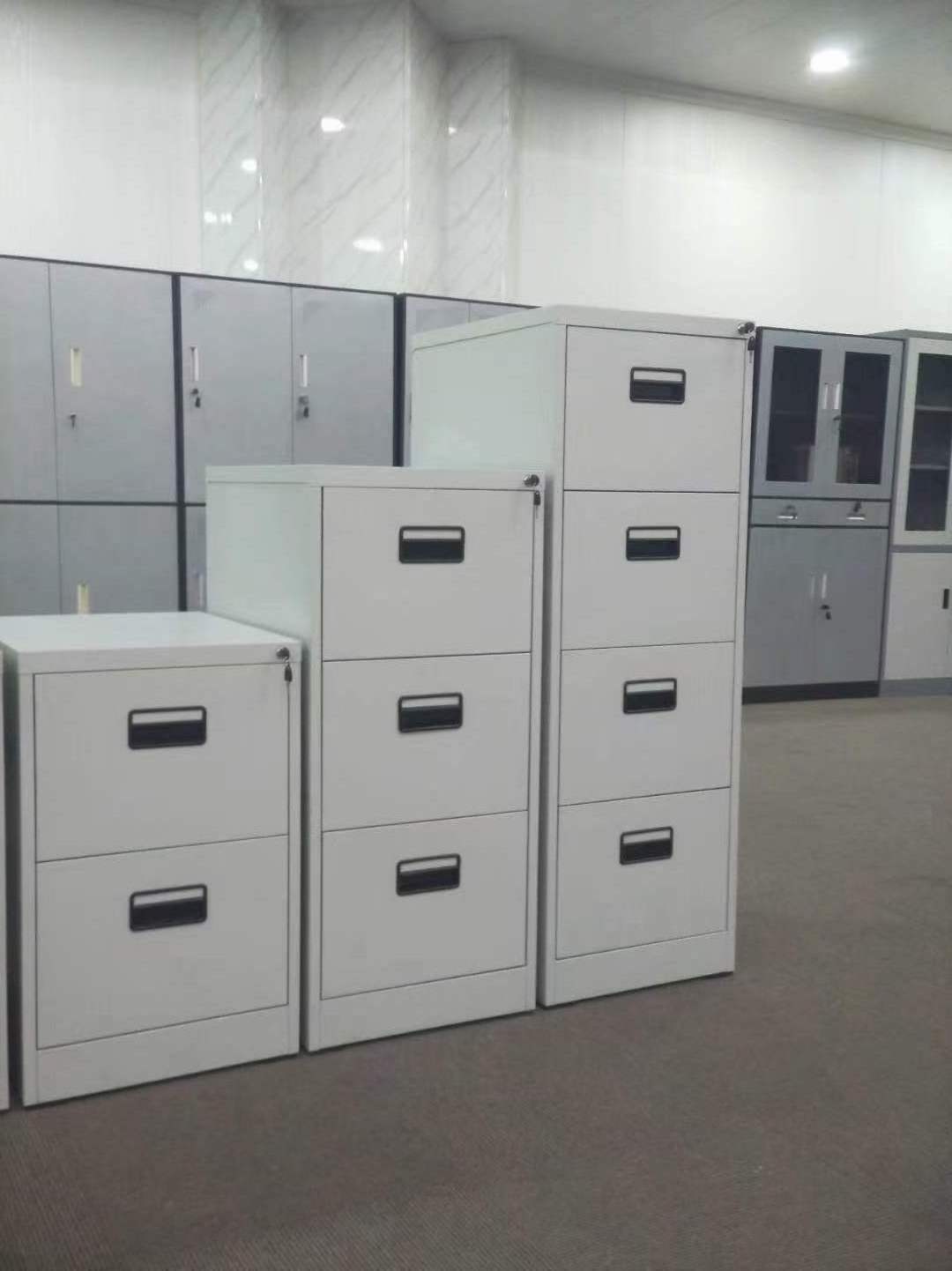 Office Steel Tall Garage Storage File Cabinet With Locking 2 Doors Metal Cupboard Filing Cabinets And Adjustable Shelves