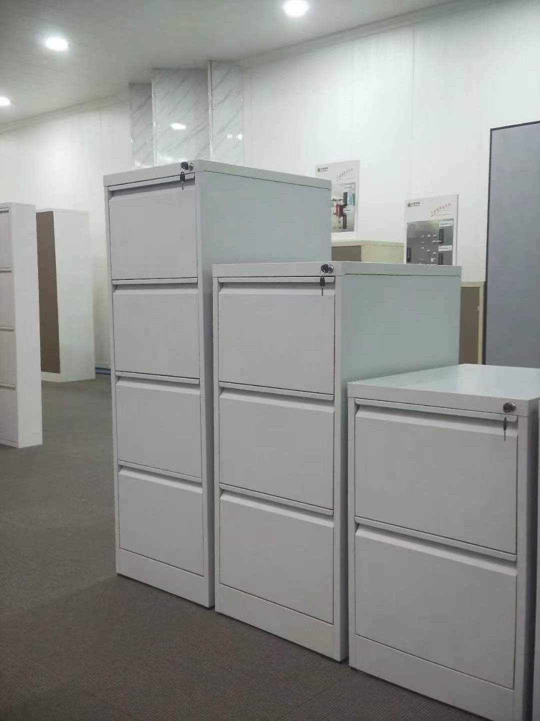 Office Steel Tall Garage Storage File Cabinet With Locking 2 Doors Metal Cupboard Filing Cabinets And Adjustable Shelves