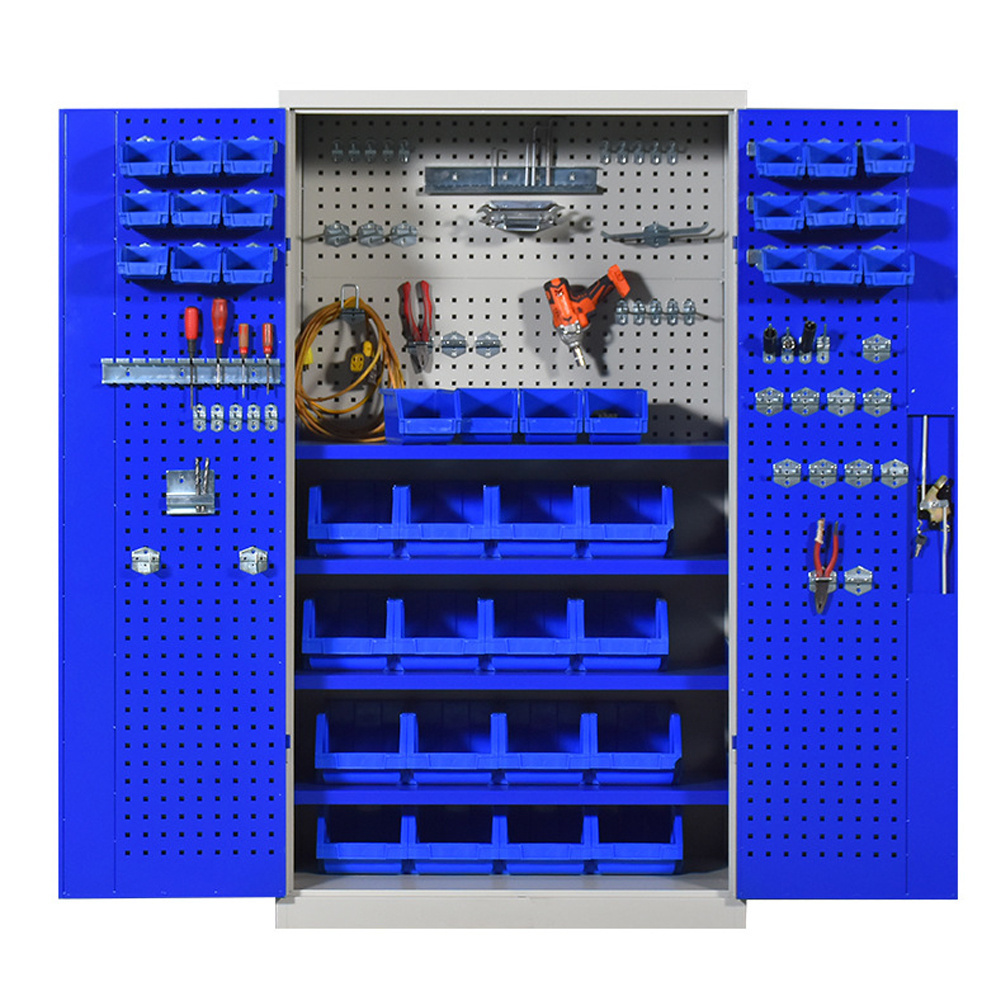 Mobile garage cabinet with wheels large capacity tool cabinet warehouse workshop locker