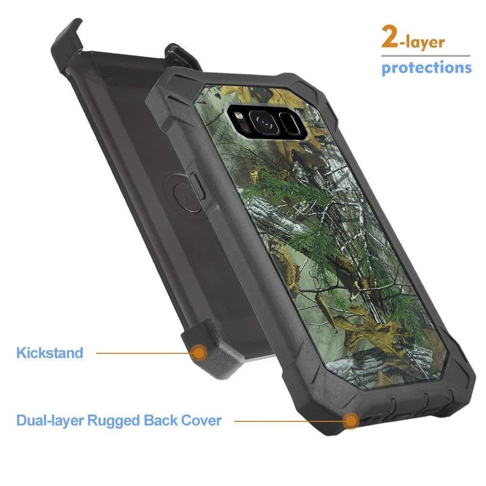 Heavy Duty Shockproof Holster Tough Armor Cell Phone Design Case for Samsung Galaxy S8 Plus Cover