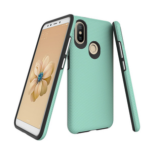 Wholesale Triangle mobile phone case pc tpu 2 in 1 for Xiaomi Mi A2/Mi 6X (2018) Redmi Note9 (2020) Hybrid Covers