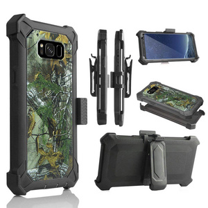 Heavy Duty Shockproof Holster Tough Armor Cell Phone Design Case for Samsung Galaxy S8 Plus Cover