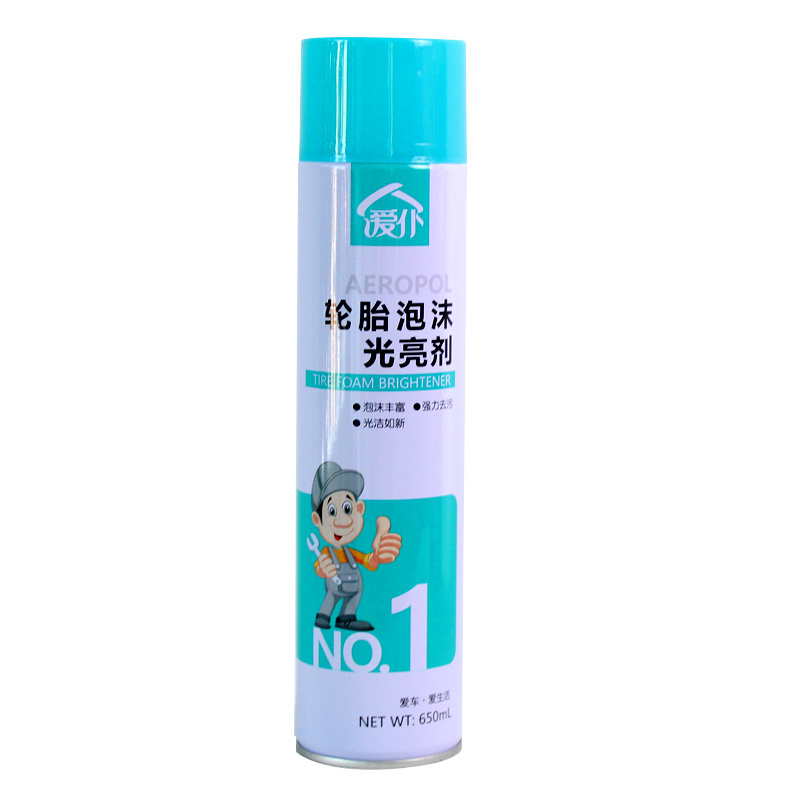 High Performance Professional Car Cleaning Sprays Anti-Static Foam Fill Tire Car Tire Cleaner for Wheel Cleaner Tire Cleaner