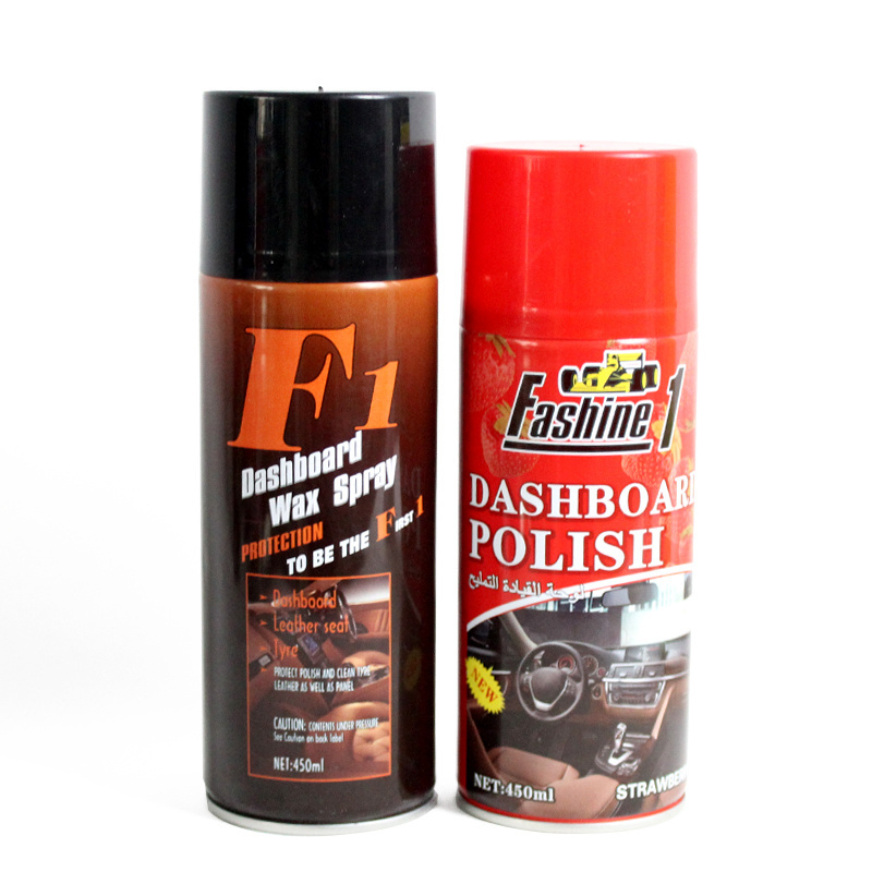 customized brand Car Silicone Wax Liquid aerosol Spray wax polish dashboard wax