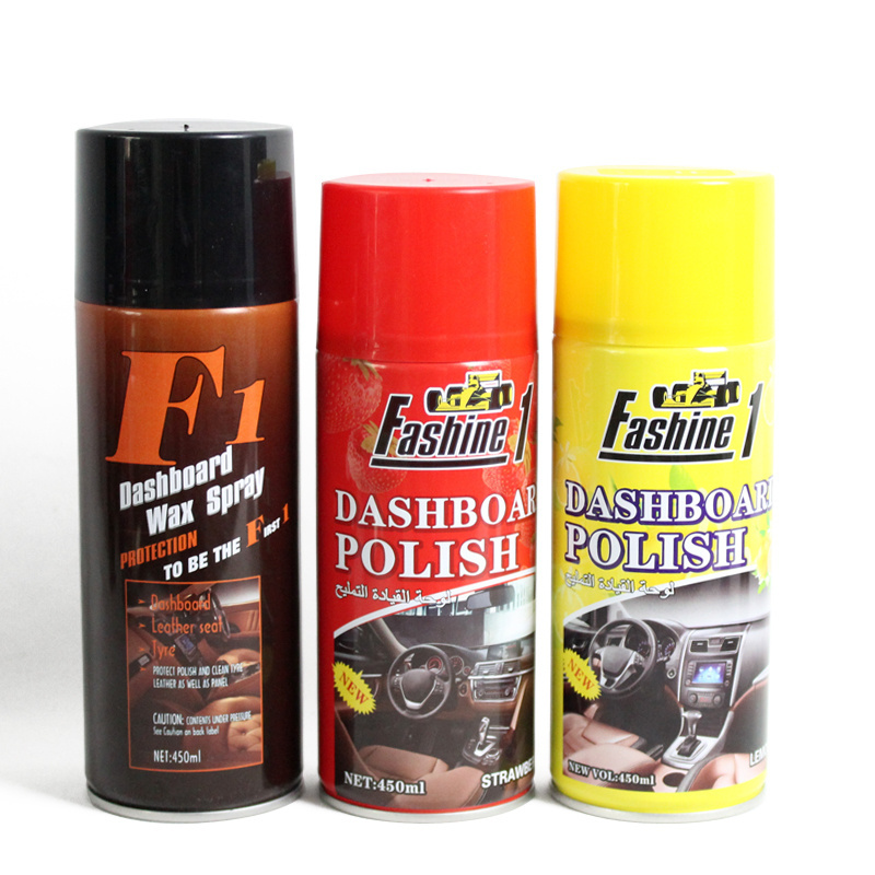 customized brand Car Silicone Wax Liquid aerosol Spray wax polish dashboard wax