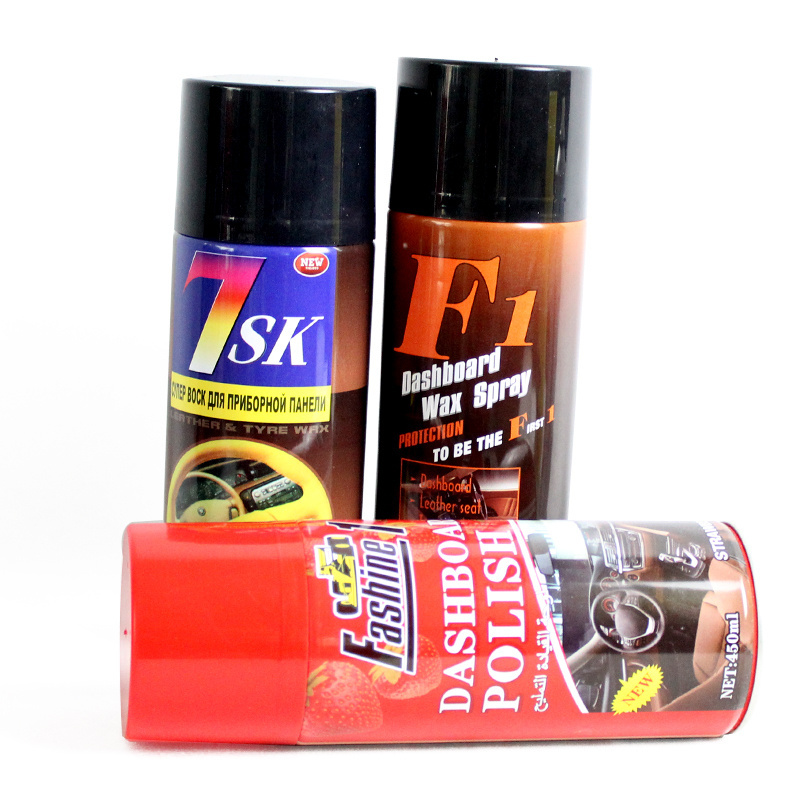 customized brand Car Silicone Wax Liquid aerosol Spray wax polish dashboard wax