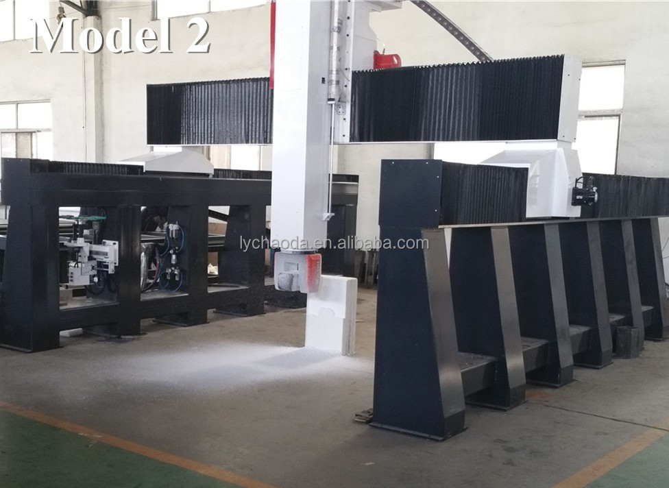 5 axis cnc foam boat car mold making machine