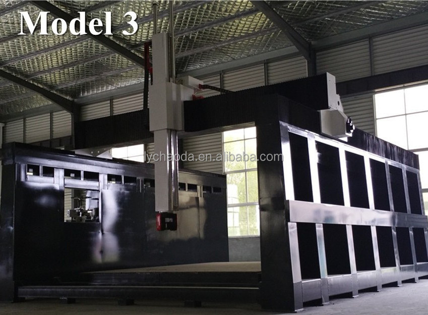 5 axis cnc foam boat car mold making machine