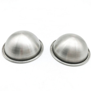 Diameter 63mm Stainless steel Bath Bombs Molds Set of metal half sphere