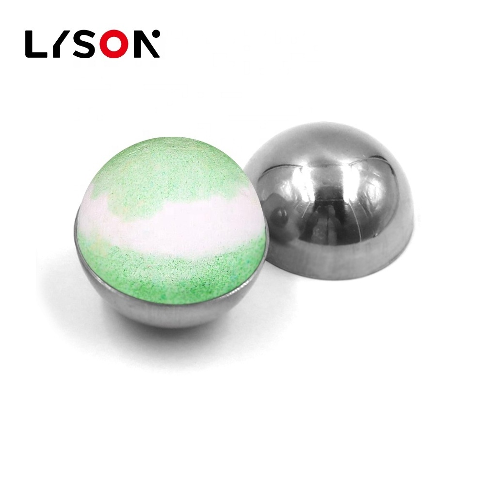 Diameter 63mm Stainless steel Bath Bombs Molds Set of metal half sphere