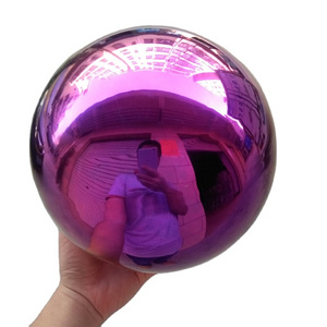 Mirror polish / red gazing ball stainless steel sphere hollow ball of 120mm - 1500mm