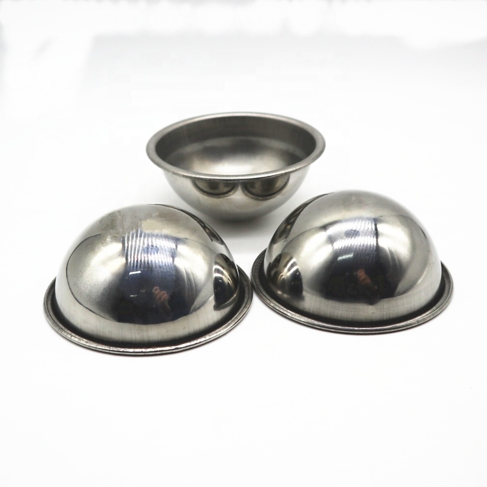 Hemisphere stainless steel bath bomb molds 38mm 55mm 60mm 65mm 75mm