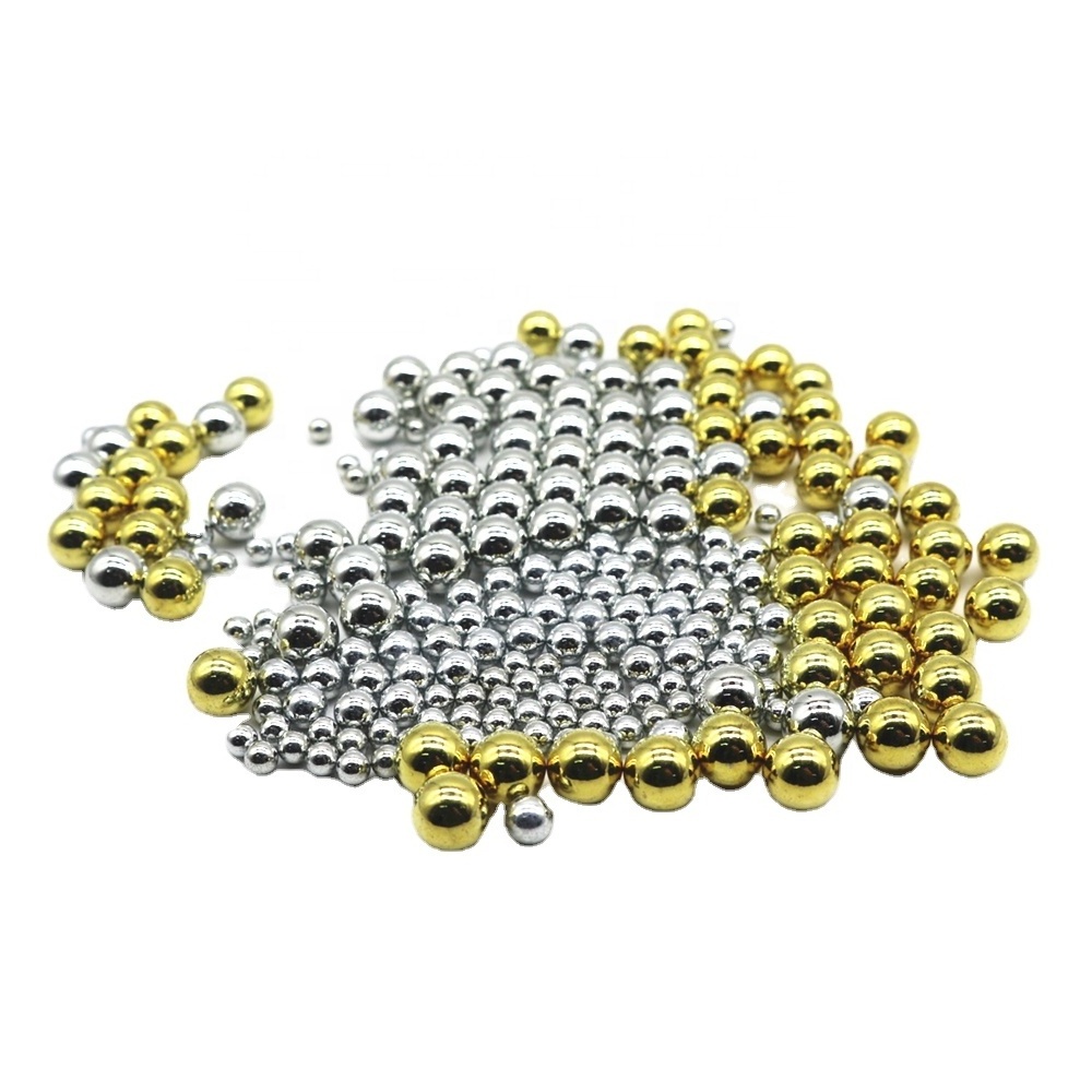 Zinc plated copper plated 9.525mm 6.35mm 3/8 1/4 slingshot ammo of silver / gold color