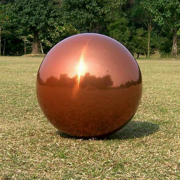 Customized large hollow gazing ball 5mm to 2m garden metal decorative ball