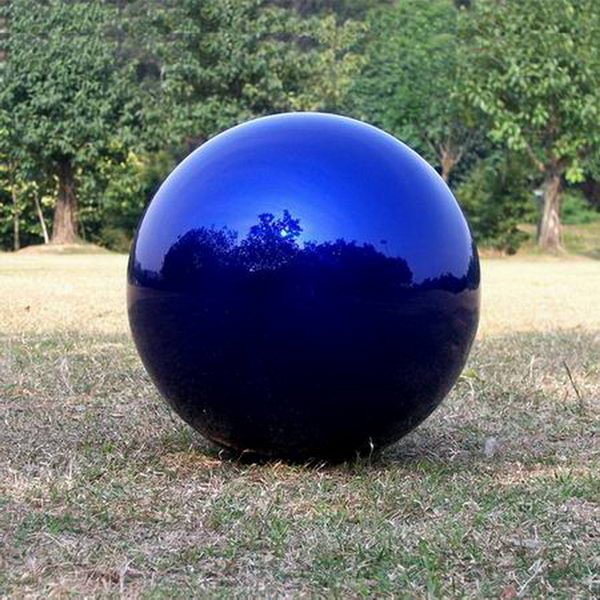 Customized large hollow gazing ball 5mm to 2m garden metal decorative ball