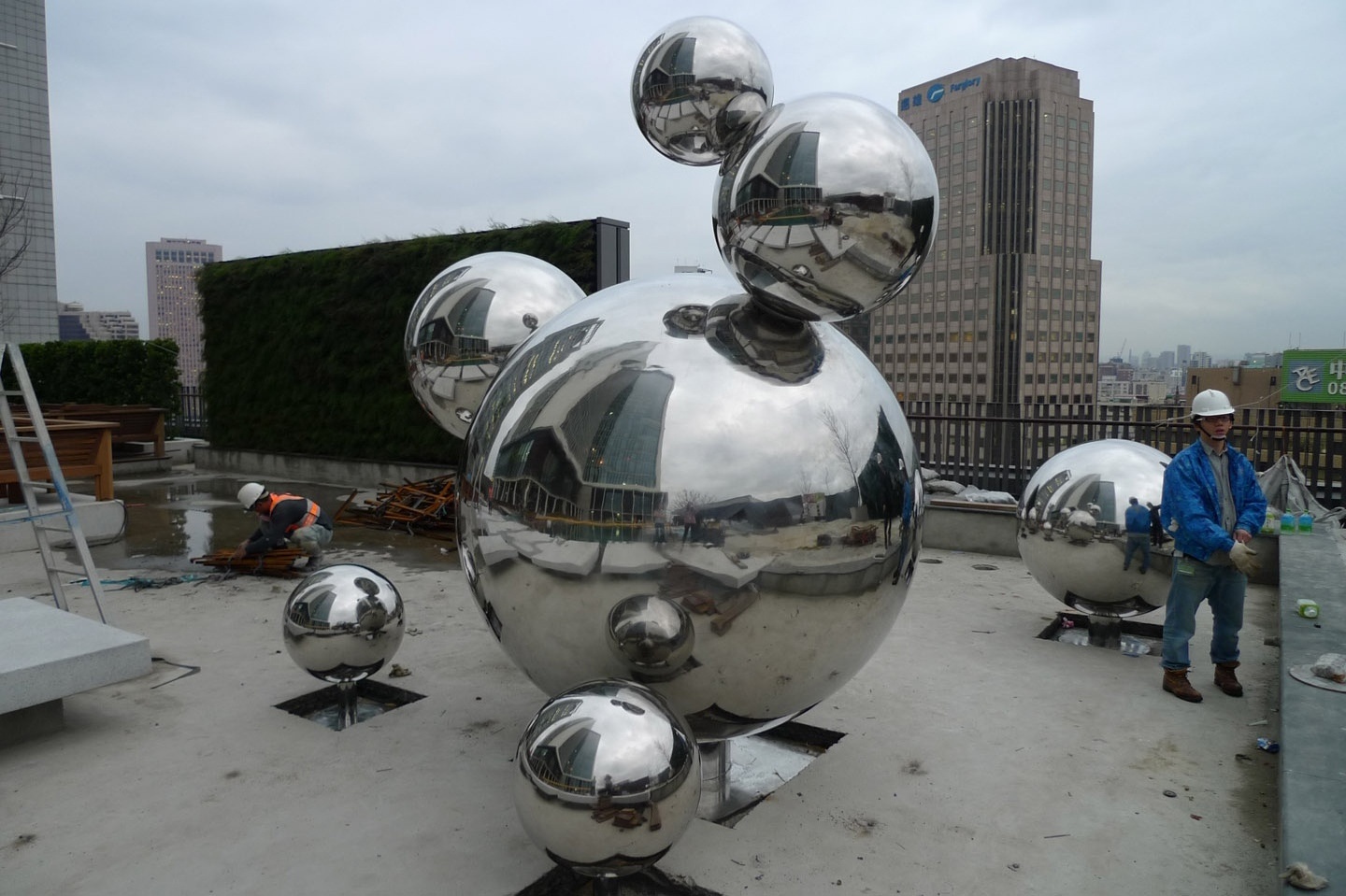 Big metal hollow ball AISI304 AISI 304 stainless steel mirror sphere ball 1200mm 1000mm