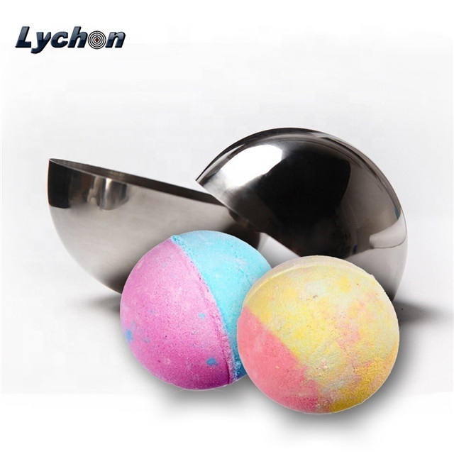 Diameter 63mm Stainless steel Bath Bombs Molds Set of metal half sphere