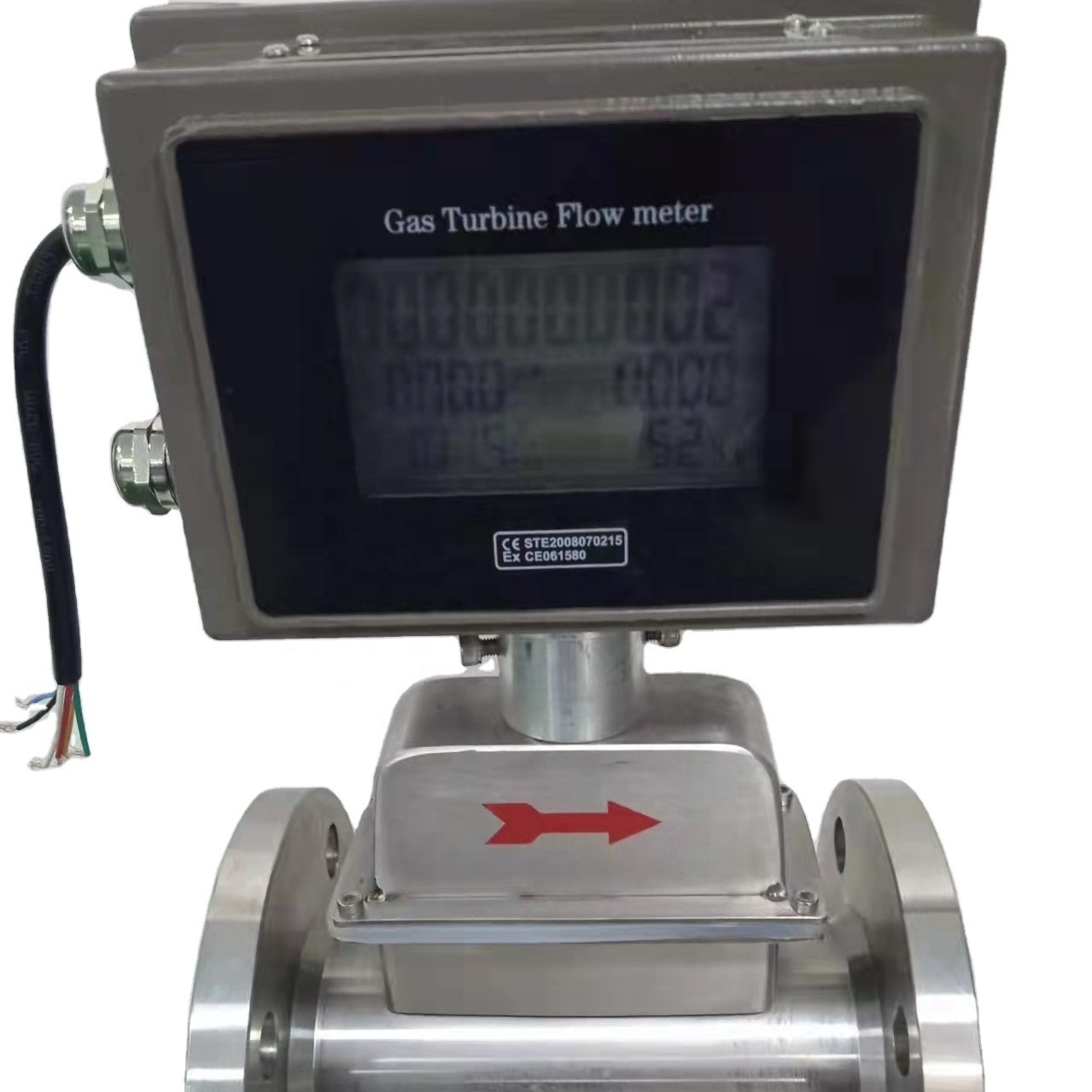 gas turbine flowmeter price 24vdc input 4-20ma output gas turbine flow meter