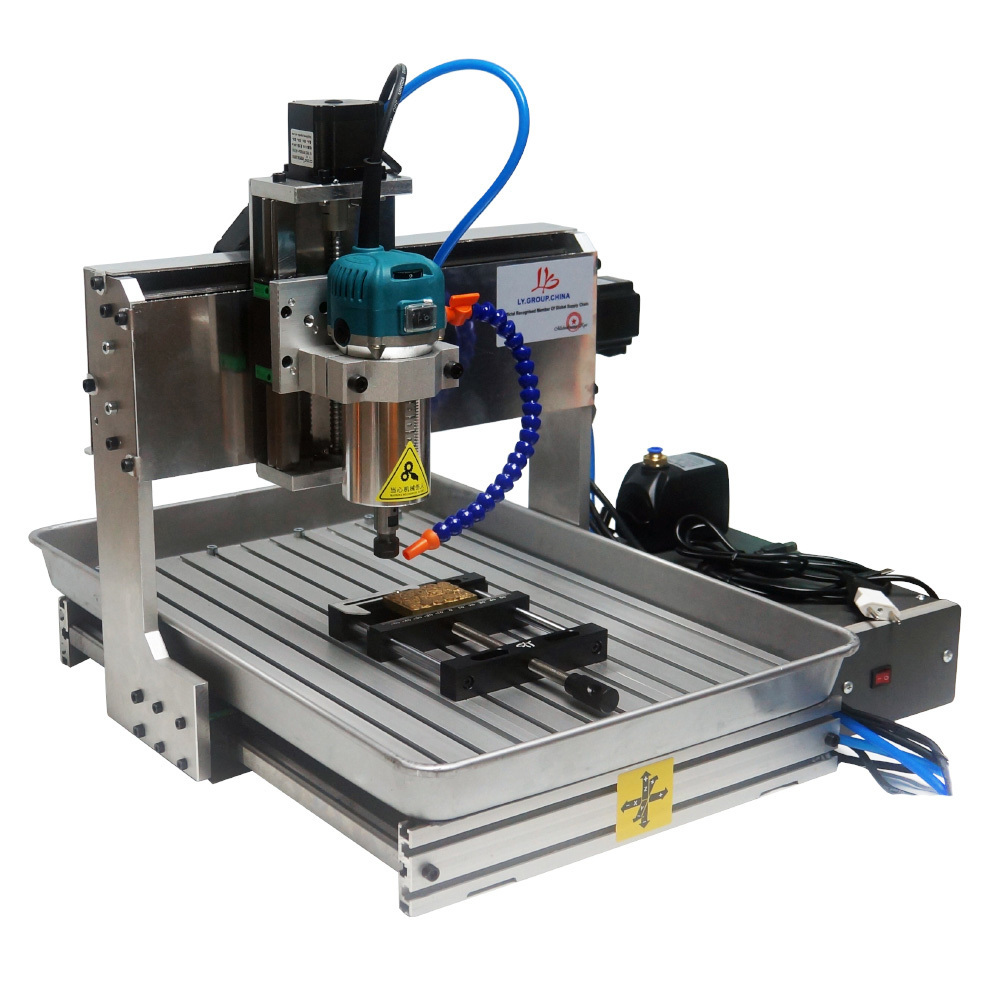 New 5 Axis CNC 6040 Wood Router 1500W 4 Axis Metal Milling Aluminum Engraving Carving Machine 3040 PCB Engraver with Water Tank