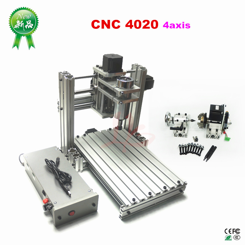 DIY CNC Router Metal Engraver 4020 400W 3axis 4 Axis 5 Axis CNC Engraving Machine for Woodworking