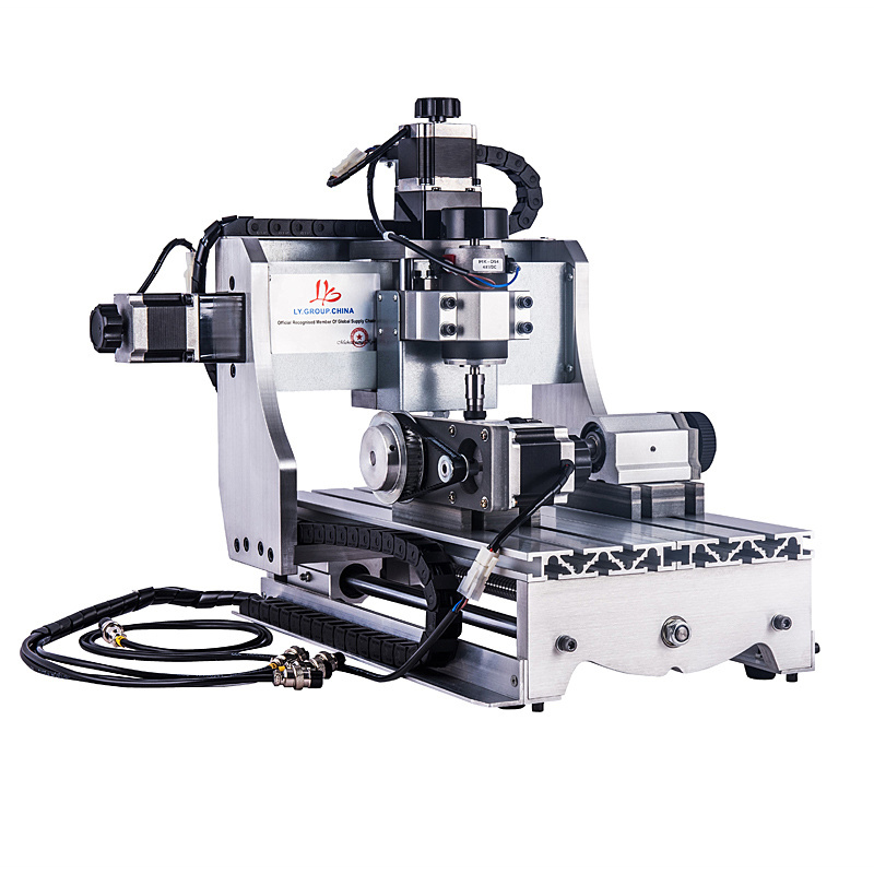 Mini CNC router 4 axis 3020T-D300 cnc milling machine with 300W Spindle