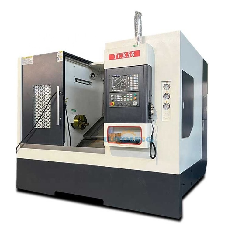 TCK56 cheap mill combo live tooling metal cnc lathe machine price Slant Bed cnc lathe with c y axis and chip conveyor