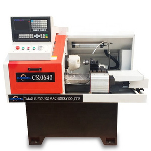 CK0640 mini torno mechanic cnc lathe with auto bar feeding