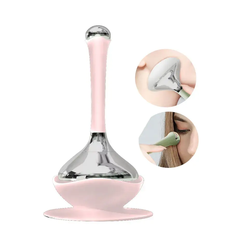 Stainless steel face physical cooling ice globes personalised ice globe skincare tools ice globes