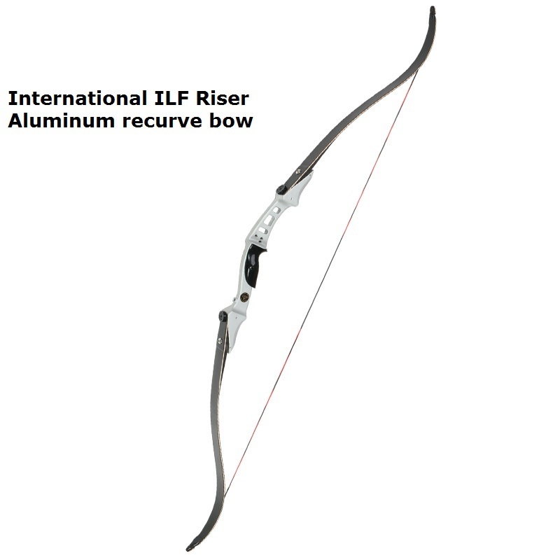 60 Inch black aluminum alloy recurve bow