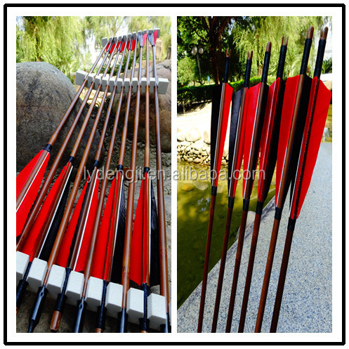 Turkey feathers bamboo arrows for sales