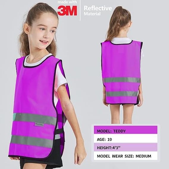 3M high reflective vest   child's safety for children with 100% polyester fiber good material  and quality cheap price